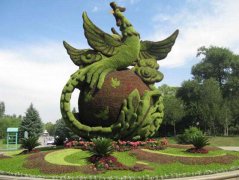 五色草造型 百鸟朝凤